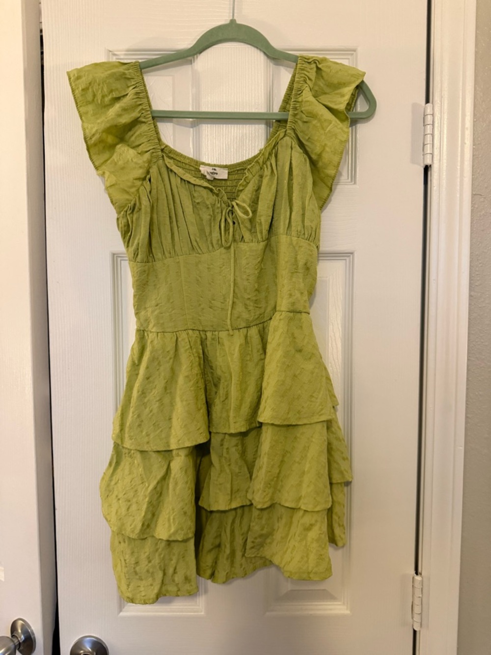 Entro Green Ruffle Romper | Size L